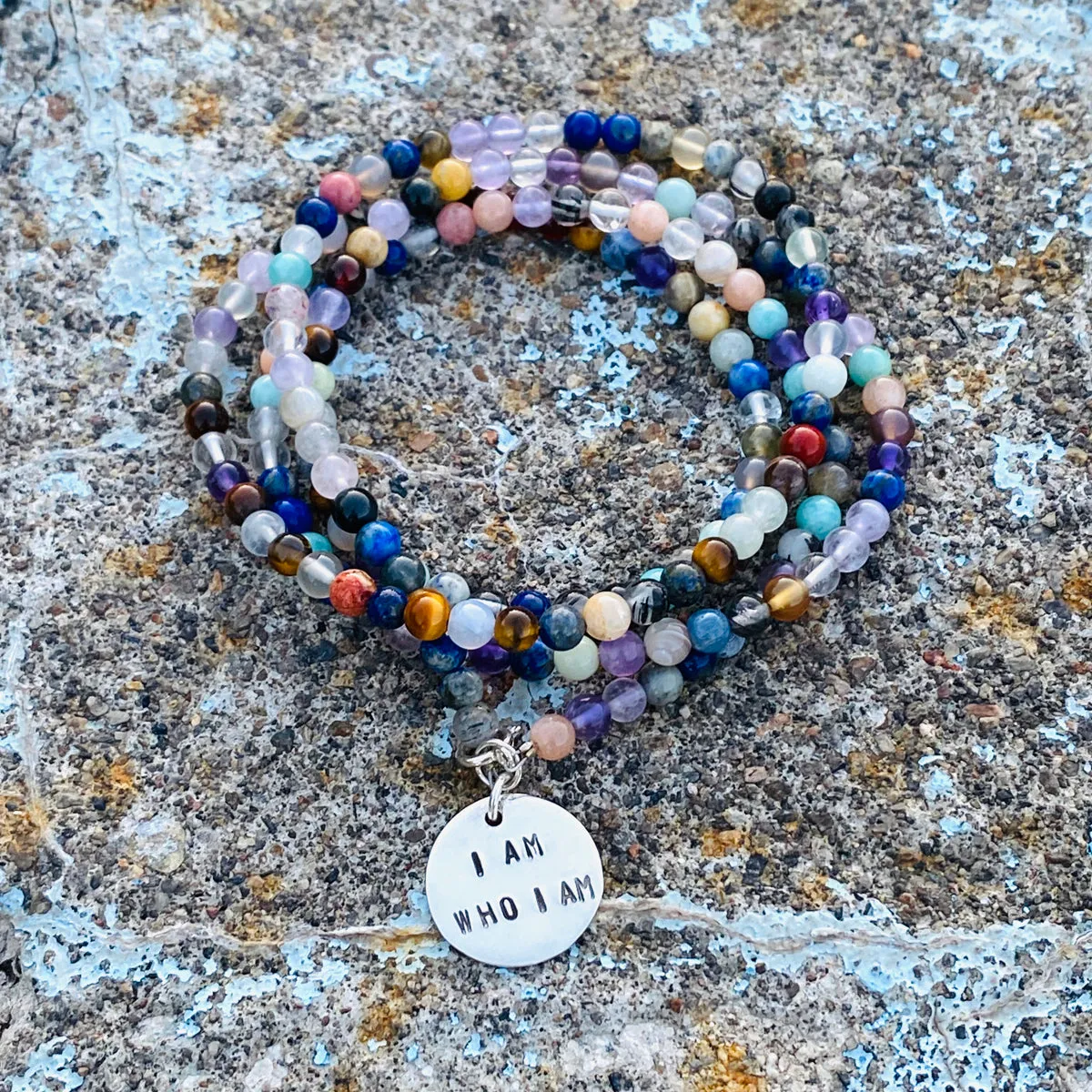 I am who I am - Affirmation Wrap Bracelet