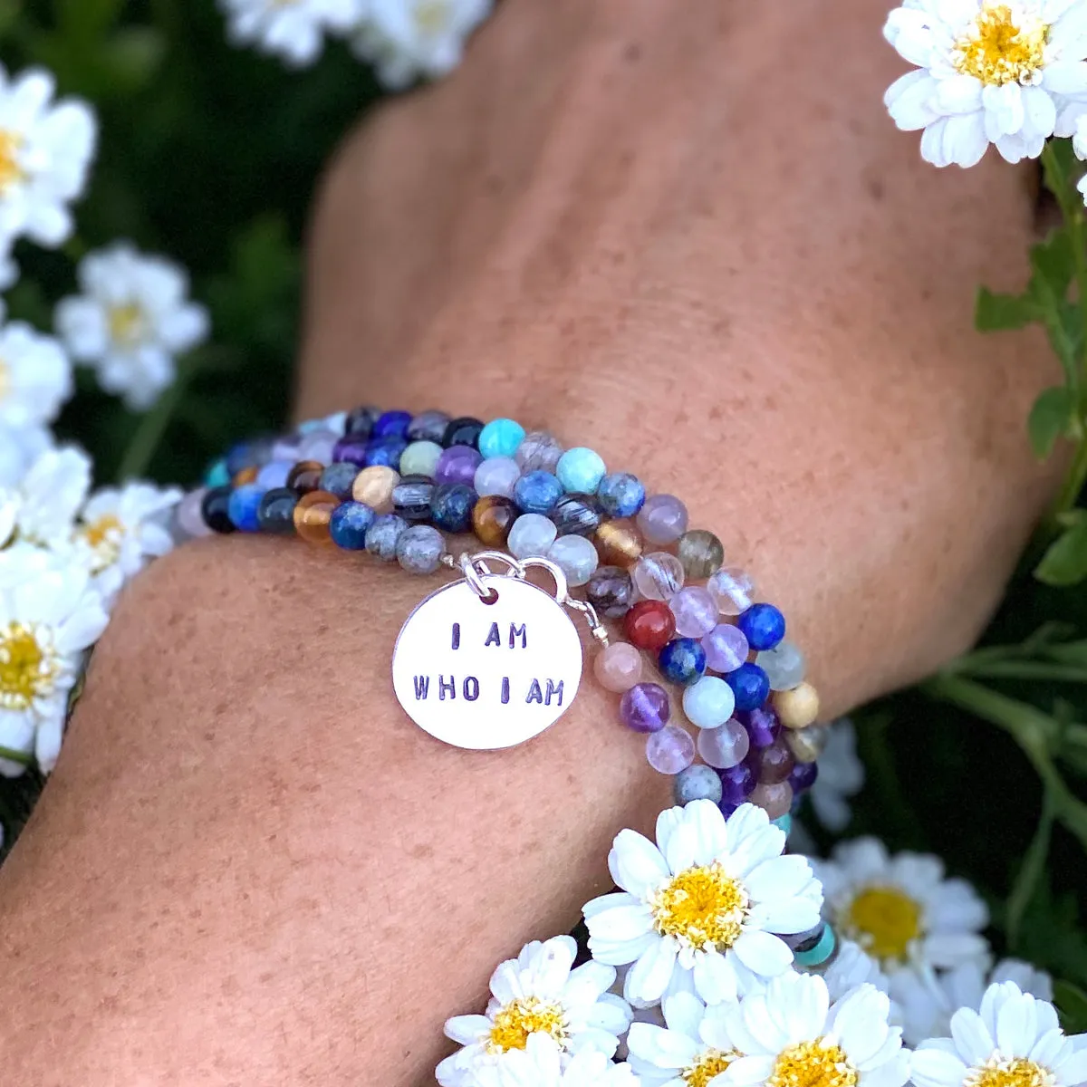 I am who I am - Affirmation Wrap Bracelet