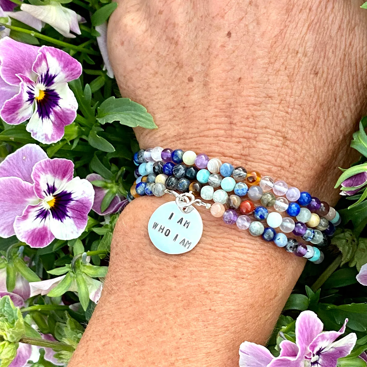 I am who I am - Affirmation Wrap Bracelet