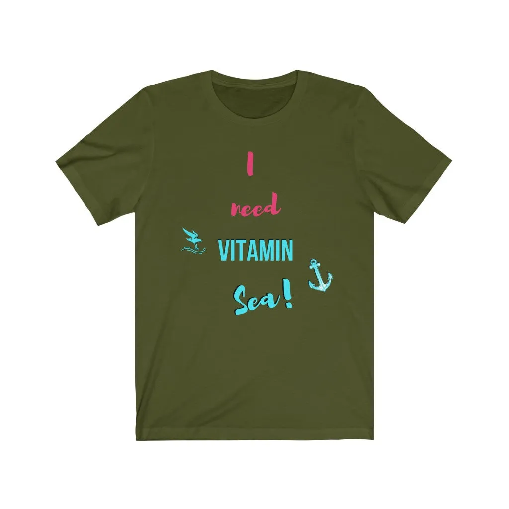 I Need Vitamin Sea - DJ Short Sleeve Tee