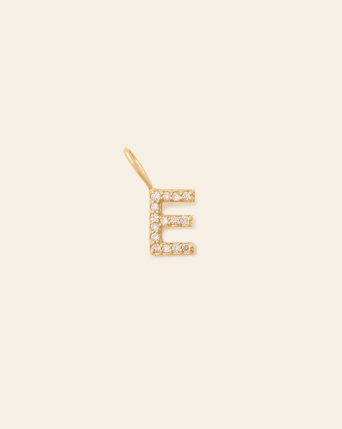 Initial Charm - 14k Solid Gold