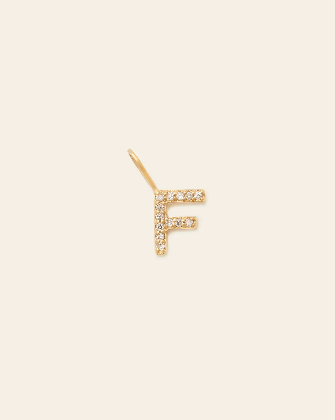 Initial Charm - 14k Solid Gold