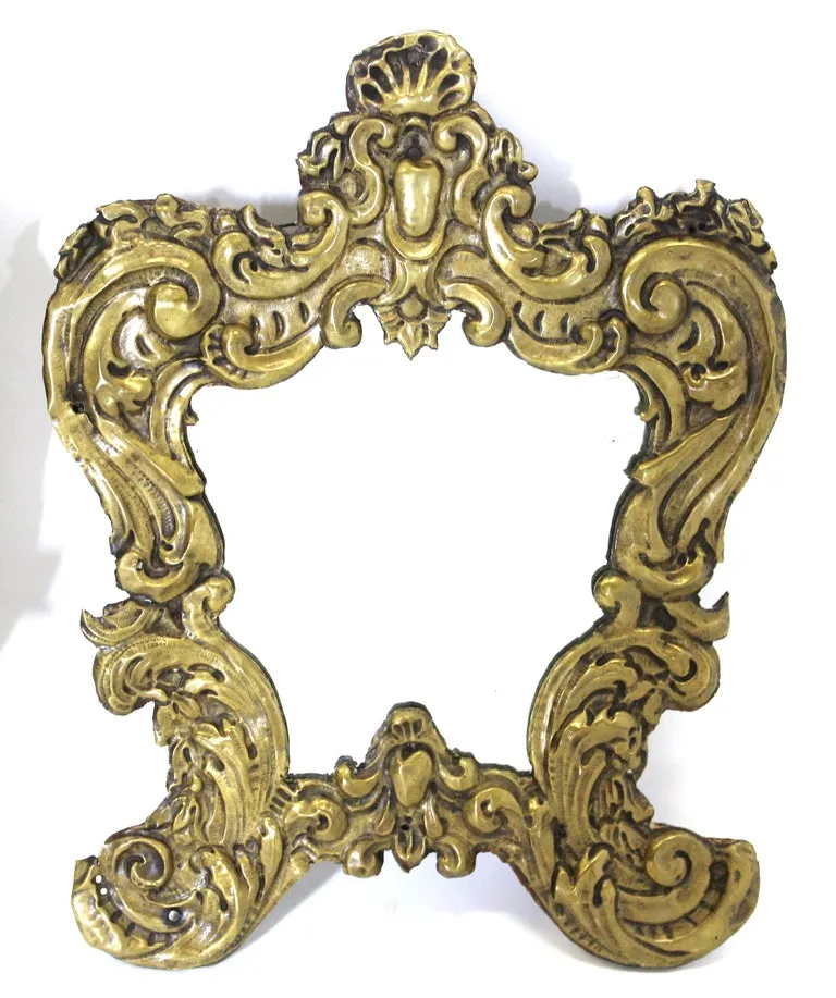 Italian Rococo Brass Repousse Mirrors