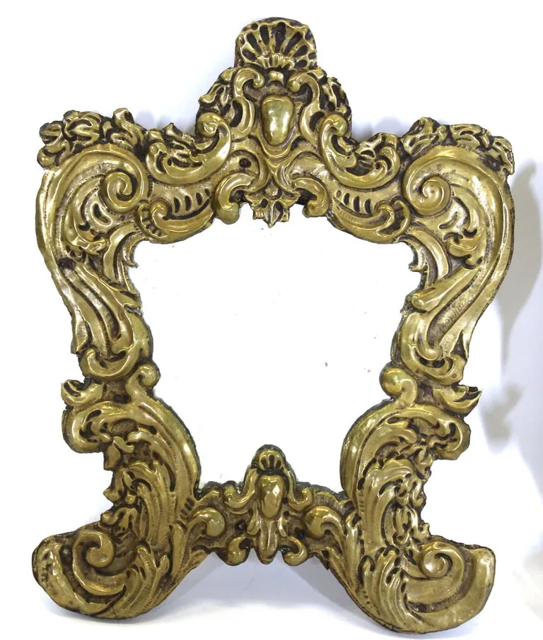 Italian Rococo Brass Repousse Mirrors