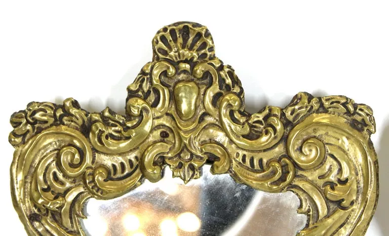 Italian Rococo Brass Repousse Mirrors