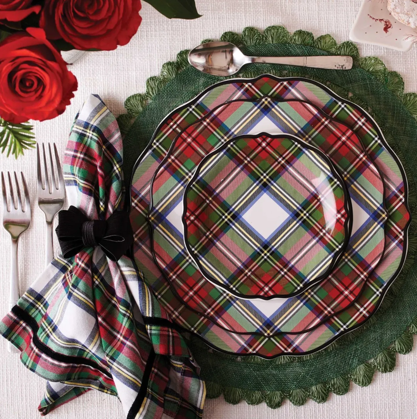 Juliska Stewart Tartan Napkin