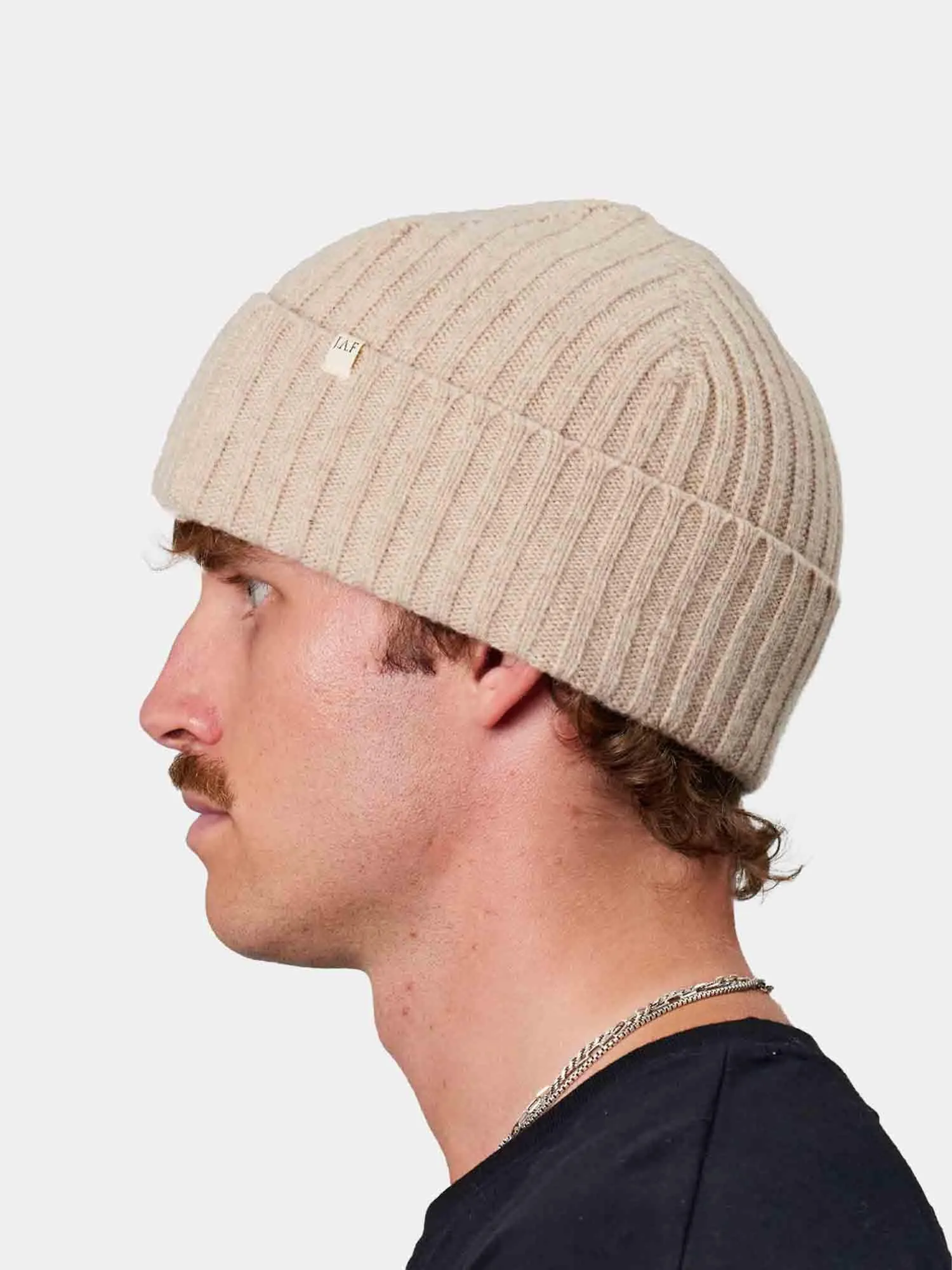 Just Another Fisherman Skipper Merino Beanie - Sahara