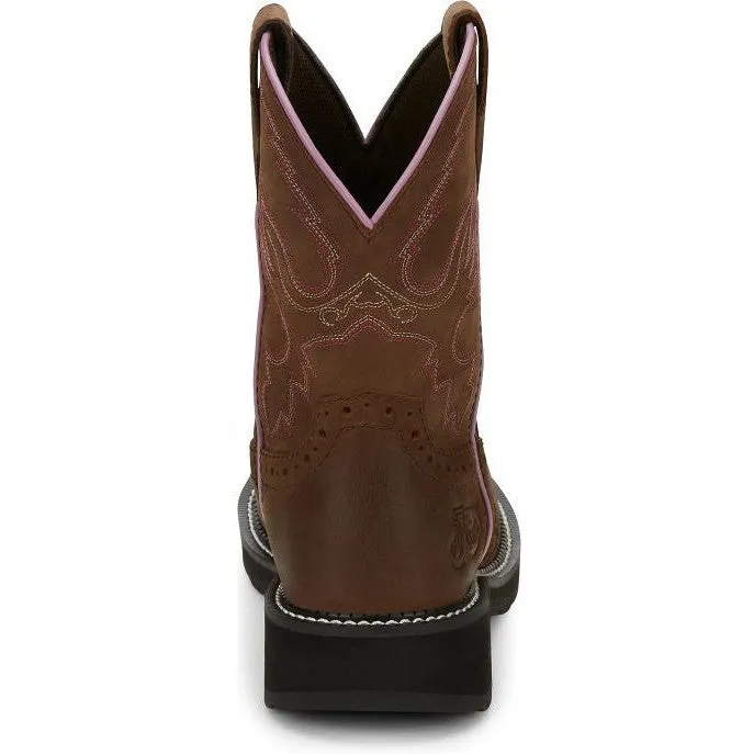 Justin Women's Wanette 8 ST Western Work Boot -Brown- GY9980