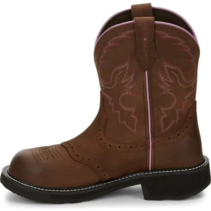 Justin Women's Wanette 8 ST Western Work Boot -Brown- GY9980