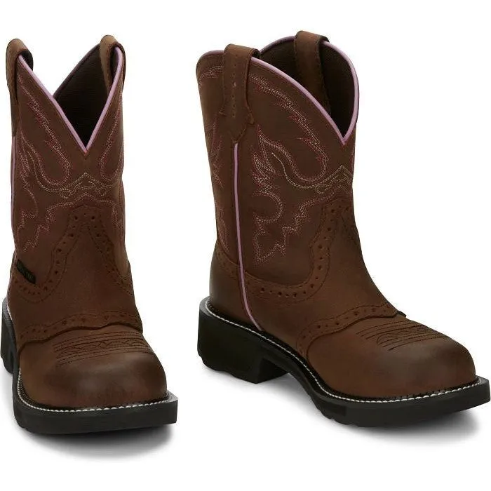 Justin Women's Wanette 8 ST Western Work Boot -Brown- GY9980