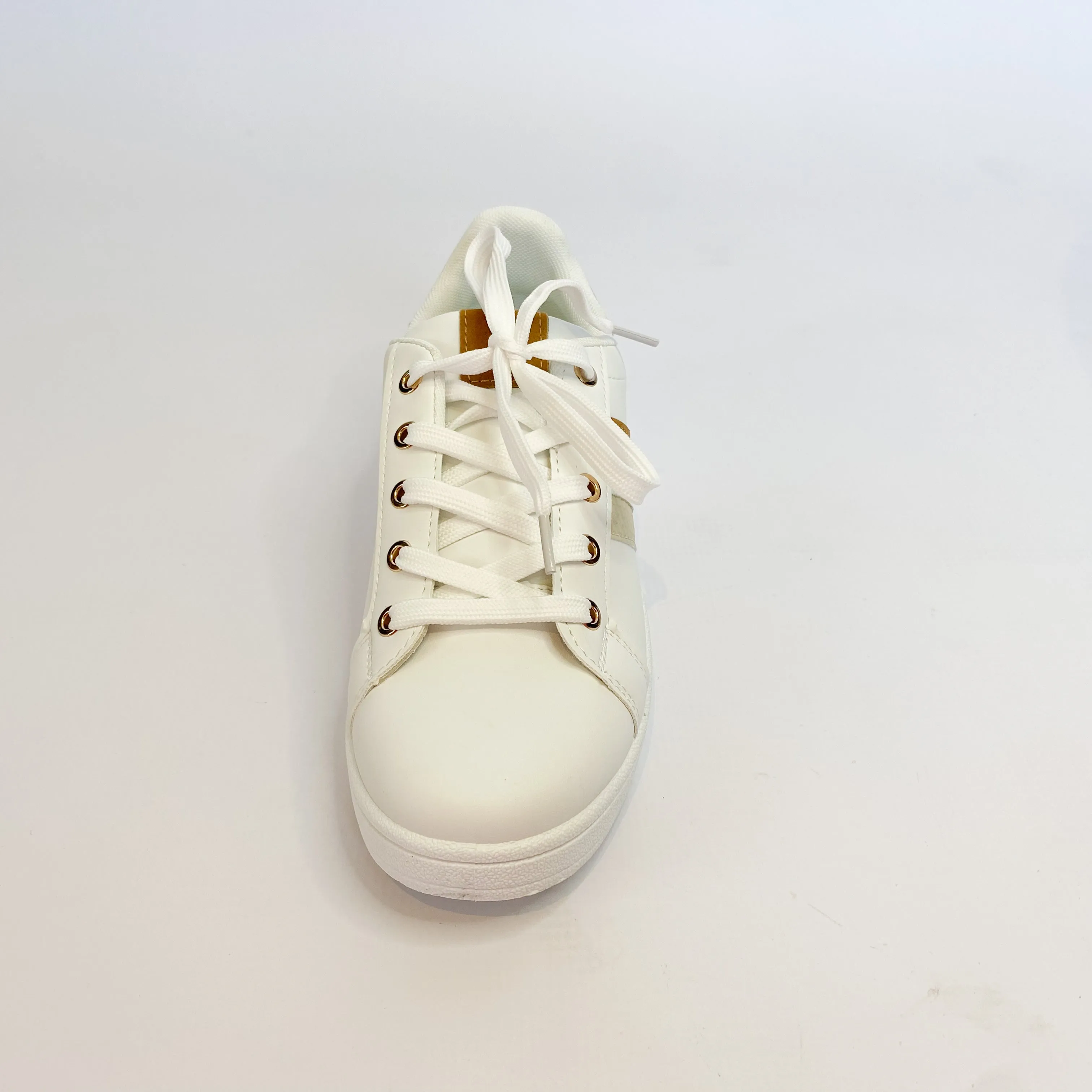 KG white /beige striped sneaker