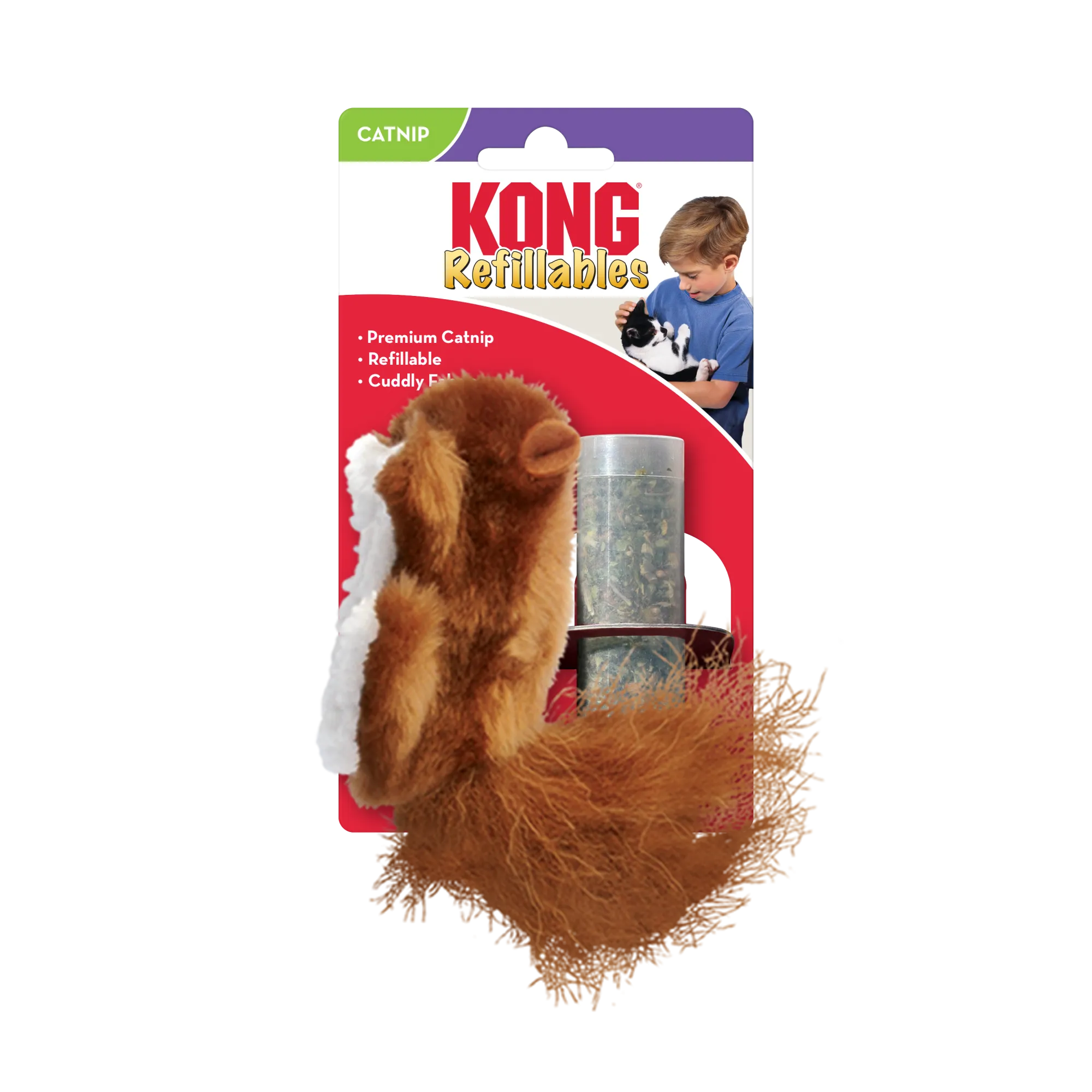 KONG Refillables Squirrel Cat Toy