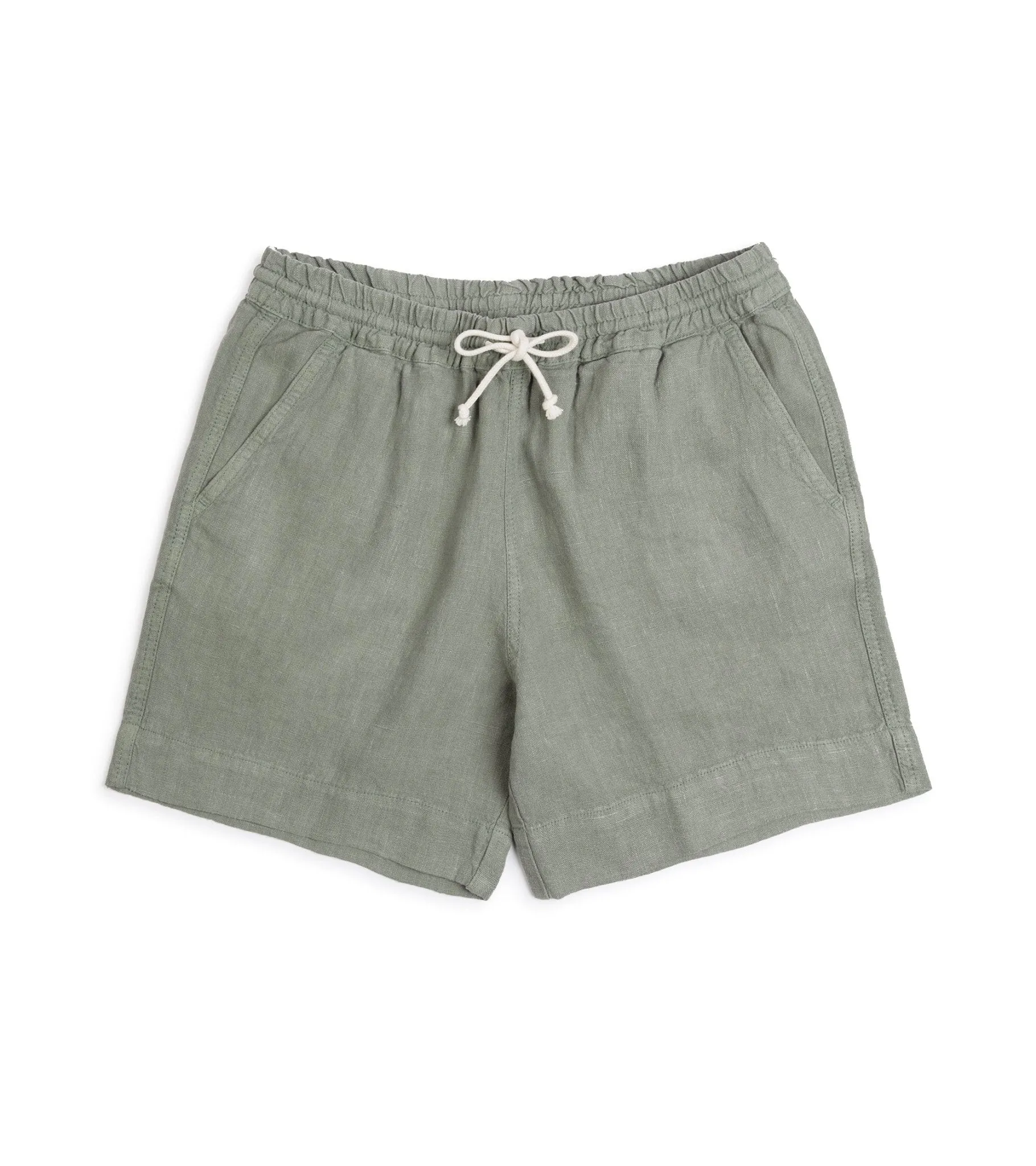 La Paz Pestena Linen Shorts: Bay Green