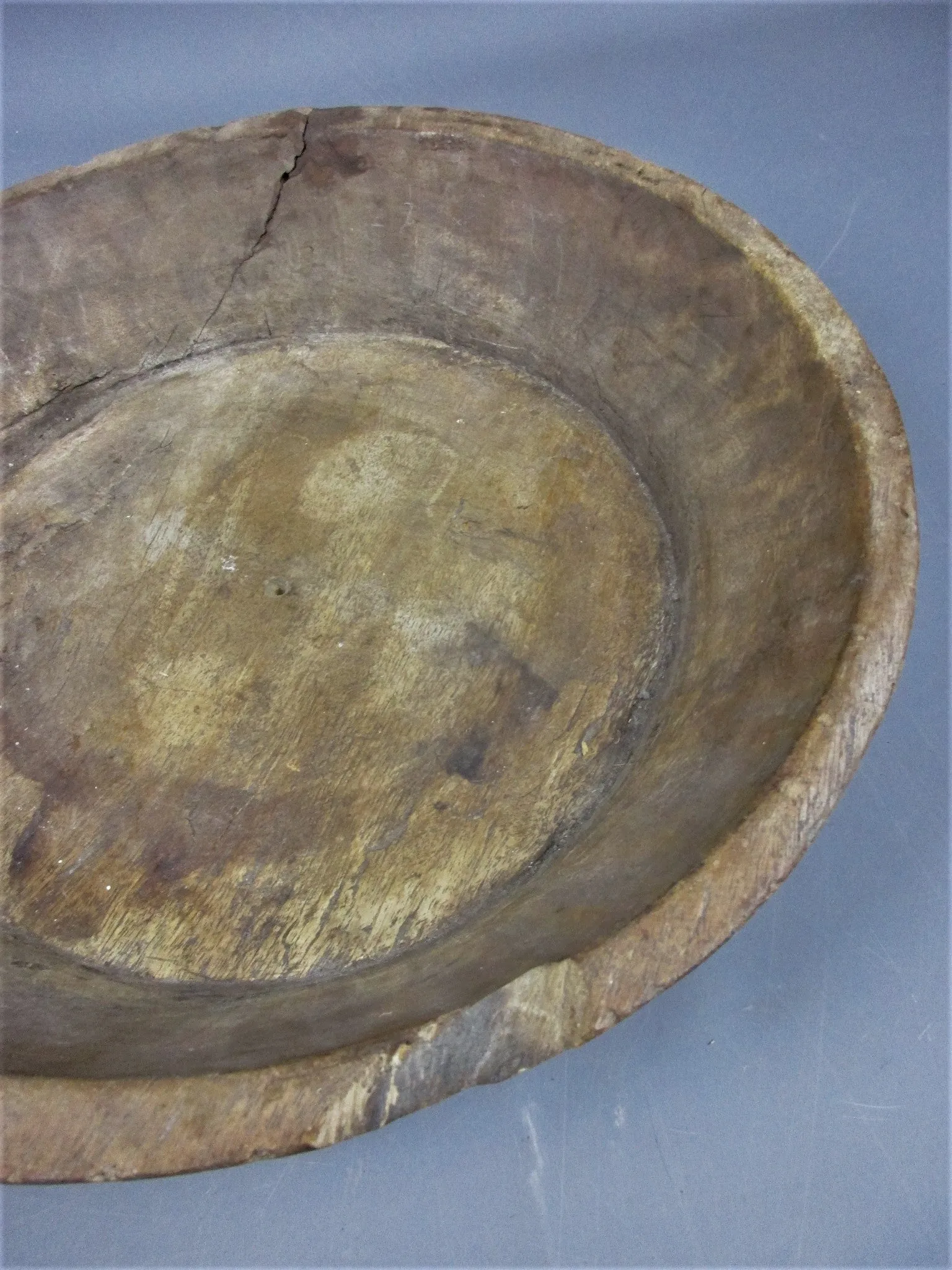 Large African Wooden Hand Made Bowl Vintage