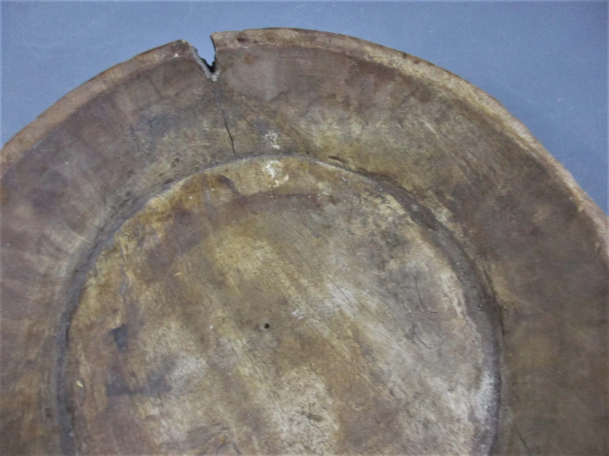 Large African Wooden Hand Made Bowl Vintage