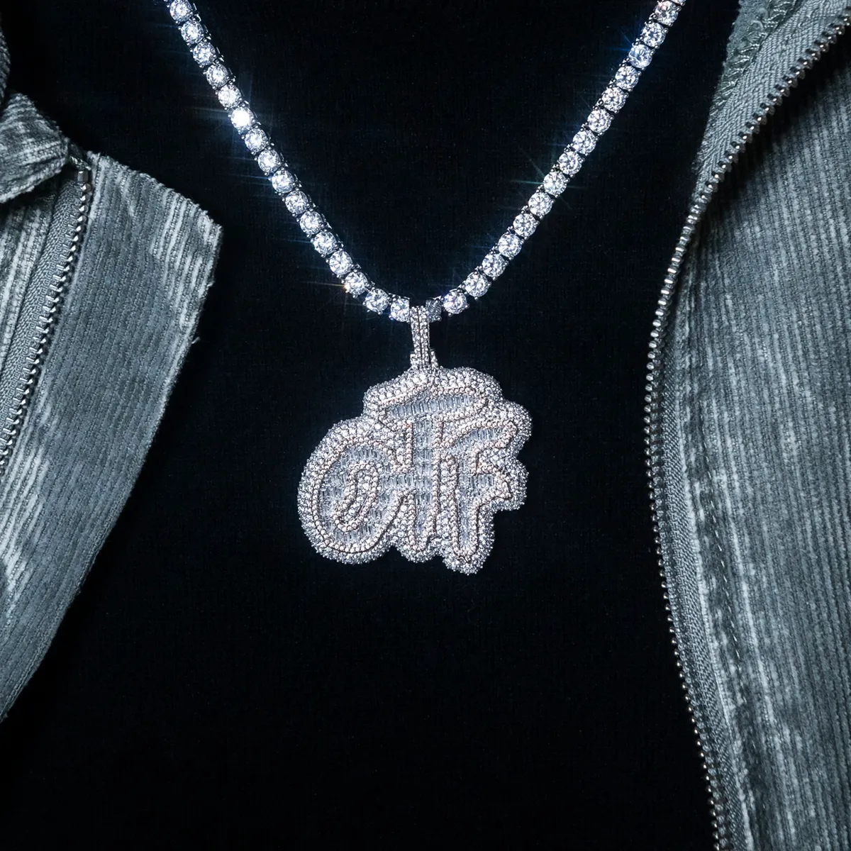 Lil Durk OTF Paint Logo Pendant