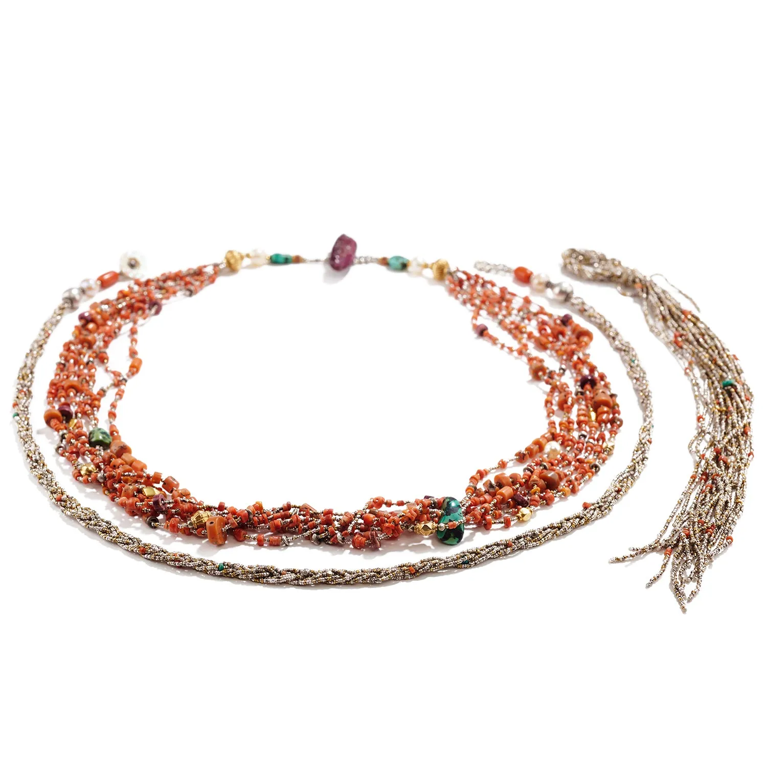 Lost In Time Multi-strand Necklace