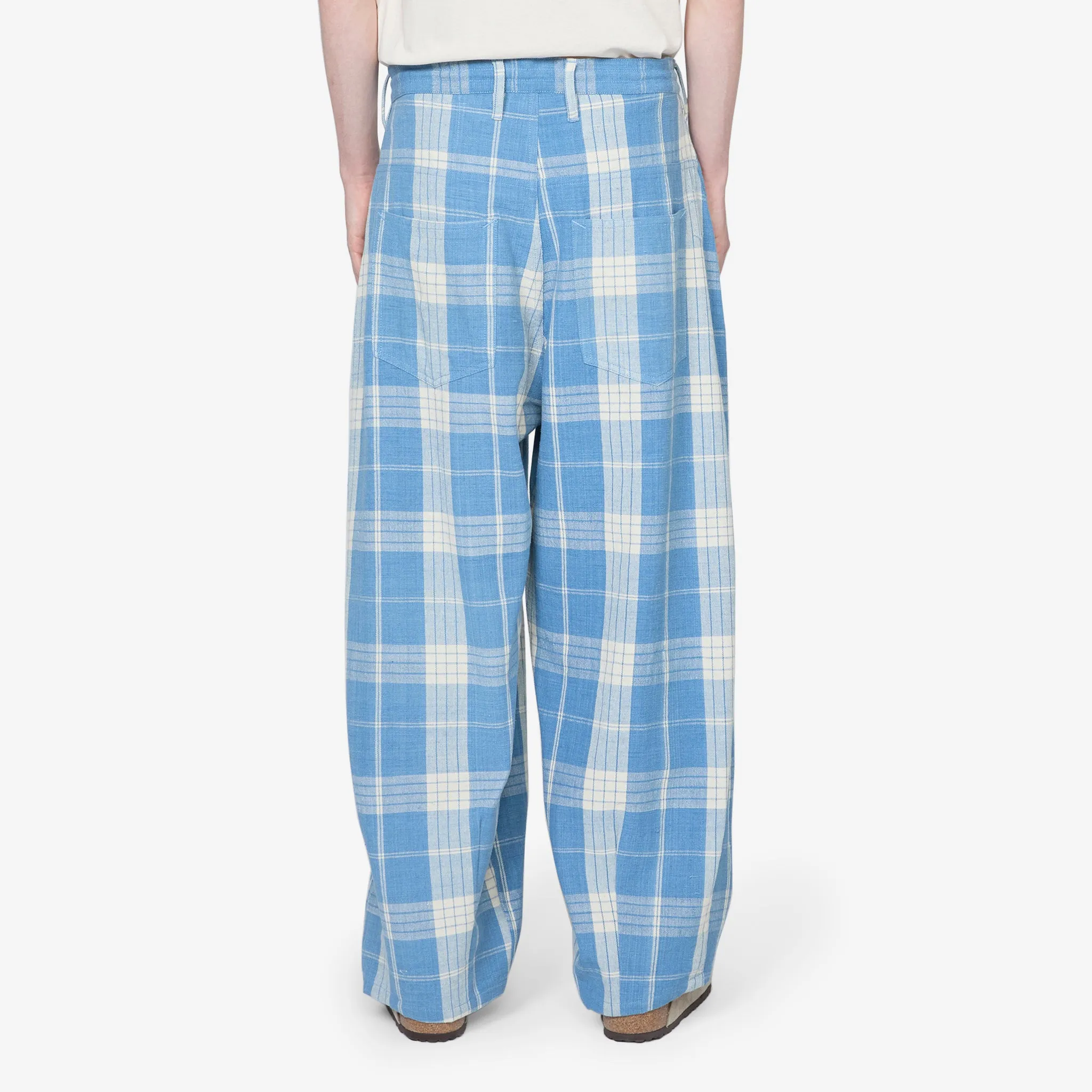 Lush Pant Indigo Ecru Check