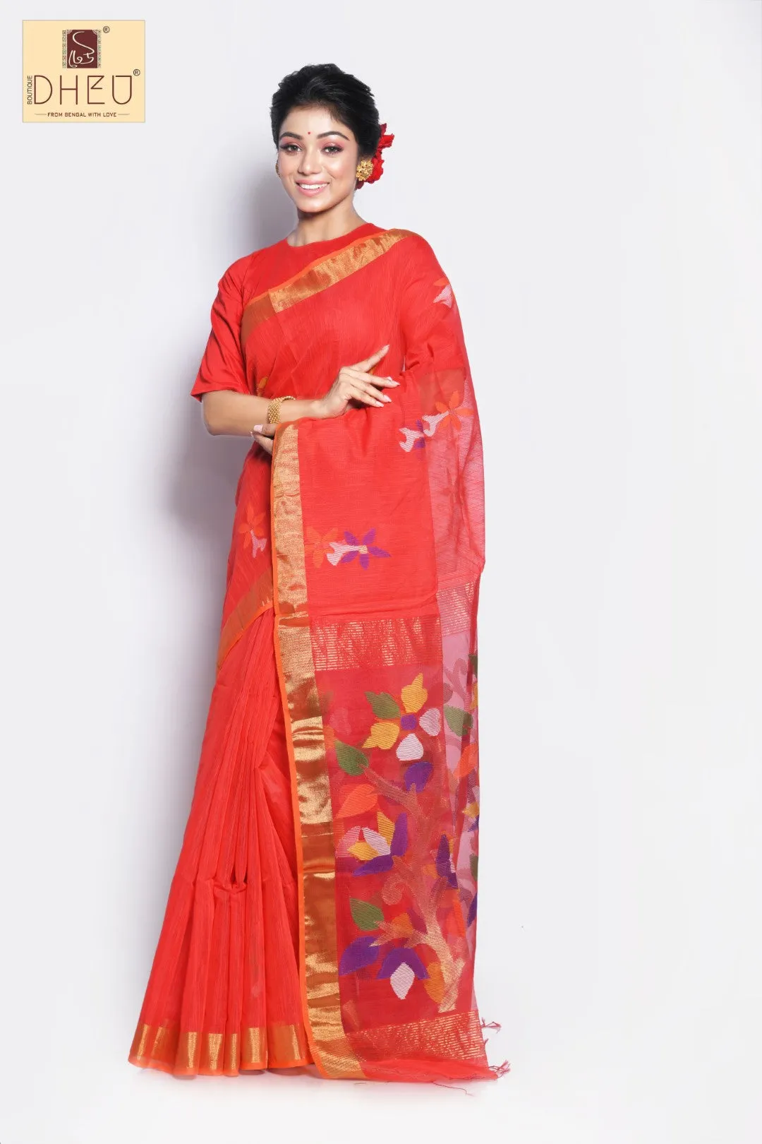 Matka Muslin saree