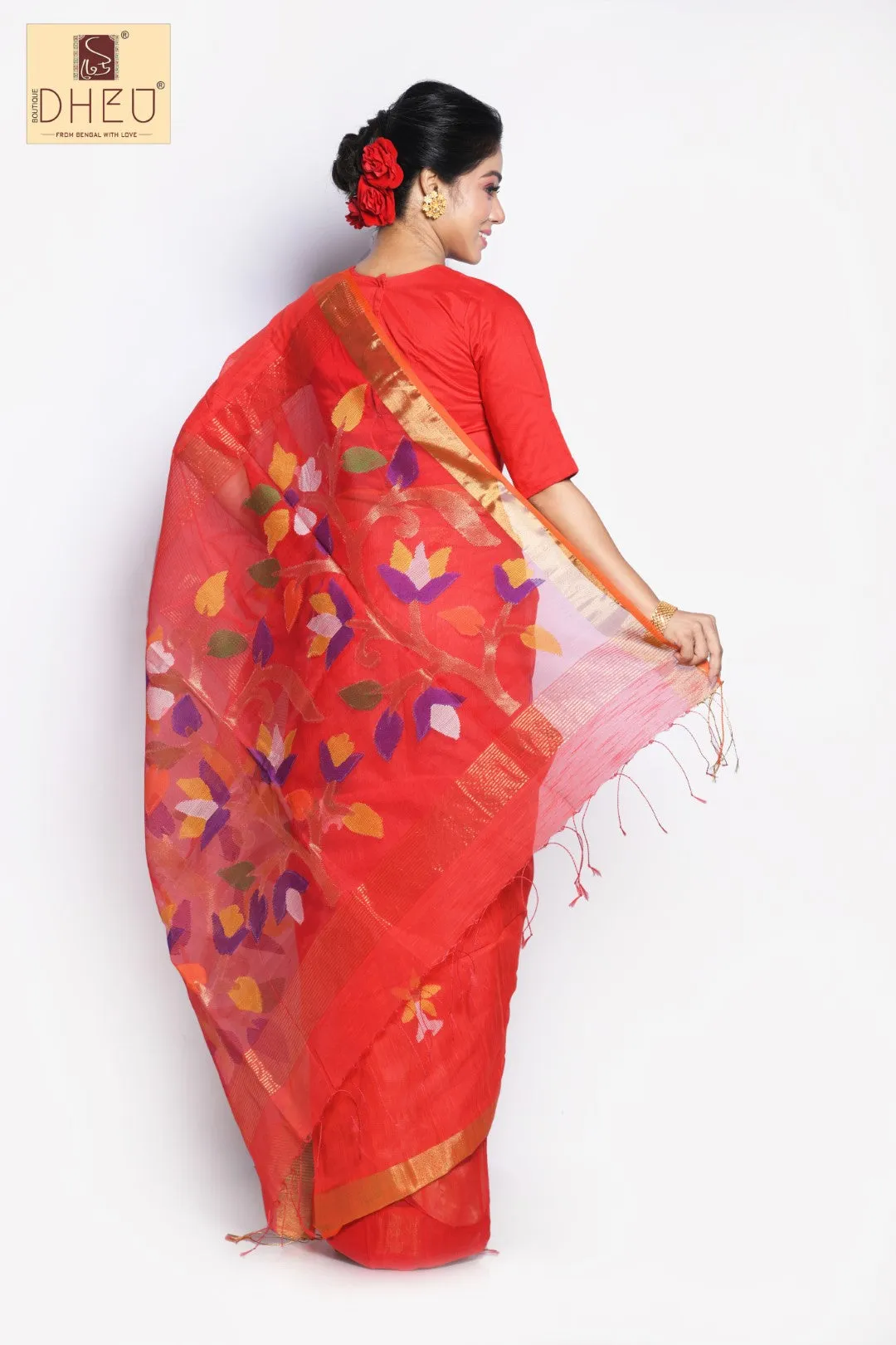 Matka Muslin saree