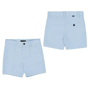 Mayoral Baby Linen Dressy Shorts_Blue 1284-81