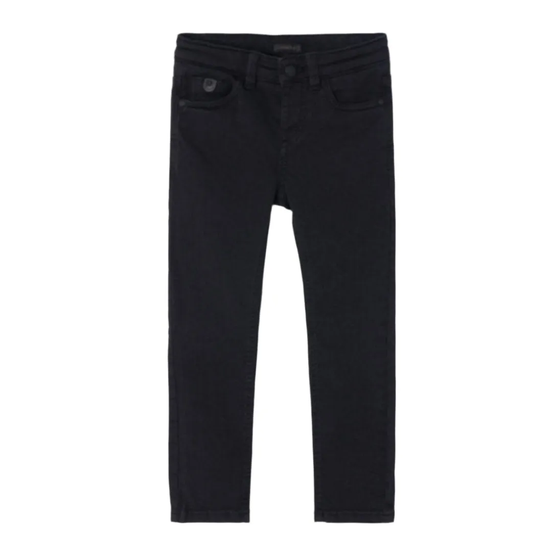 Mayoral Mini 5 Pocket Skinny Twill Denim _Black 4583-10