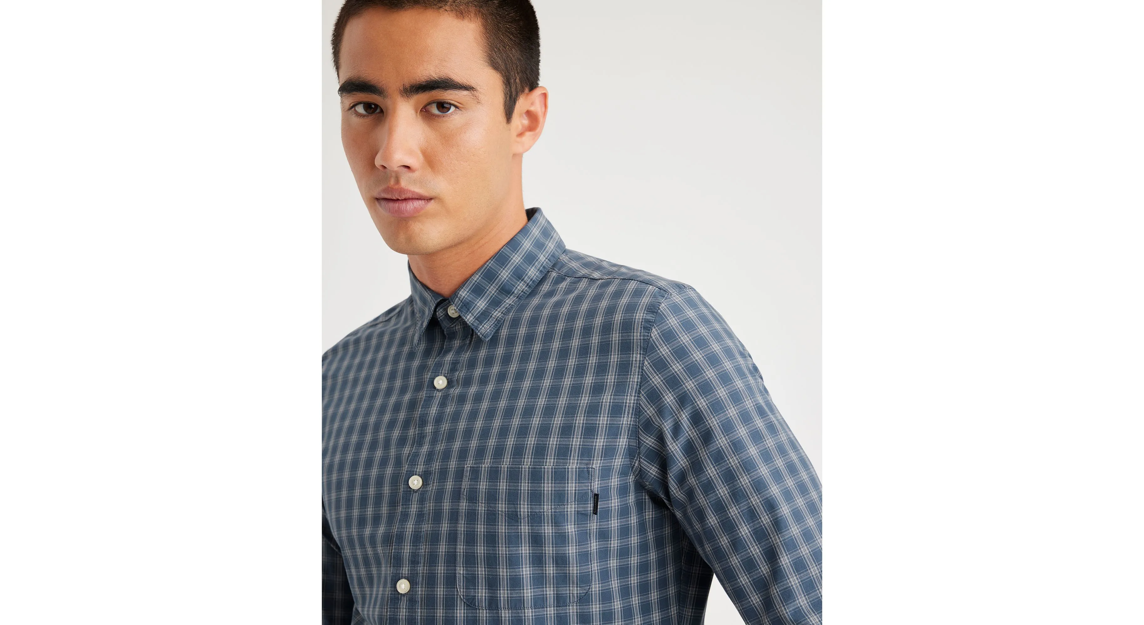 Men's Slim Fit Icon Button Up Shirt