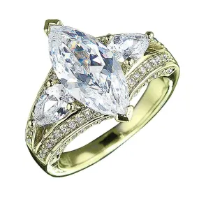 Millionaire Marquise Gold Ring