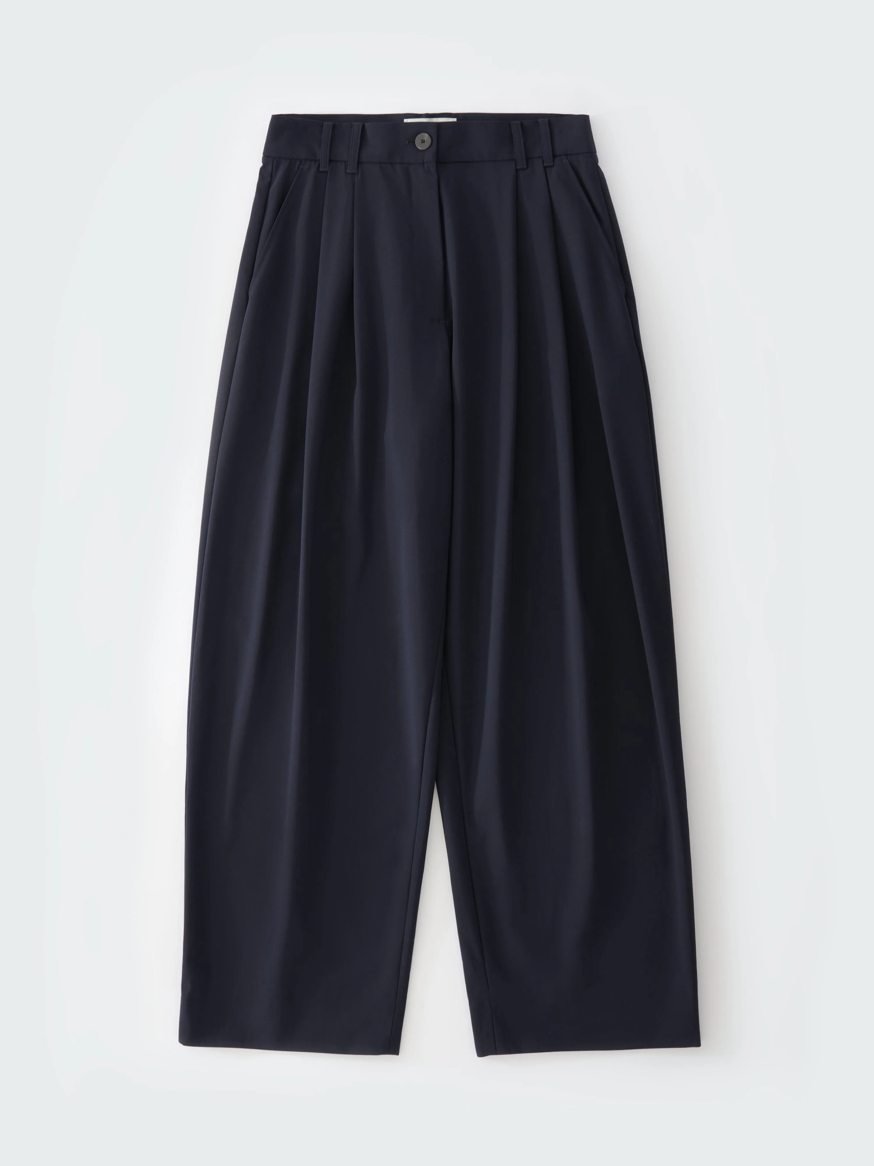 Nika Tropical Wool Pant in Darkest Navy