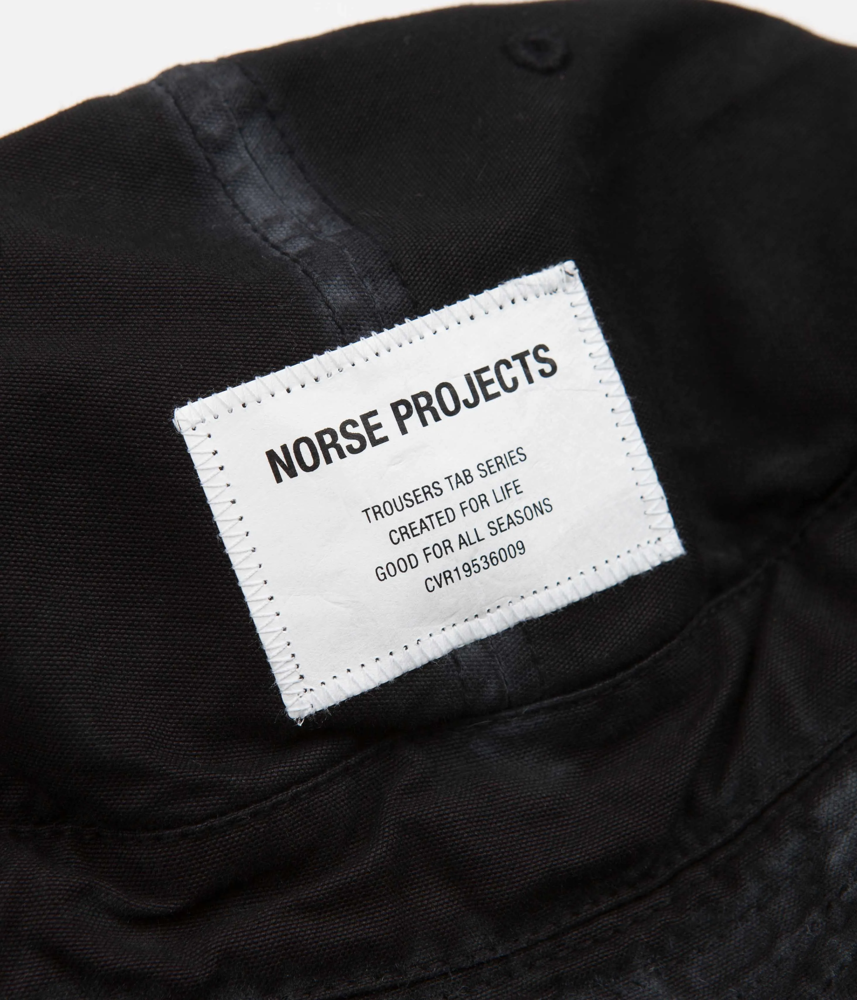 Norse Projects Tab Series Canvas Bucket Hat - Black