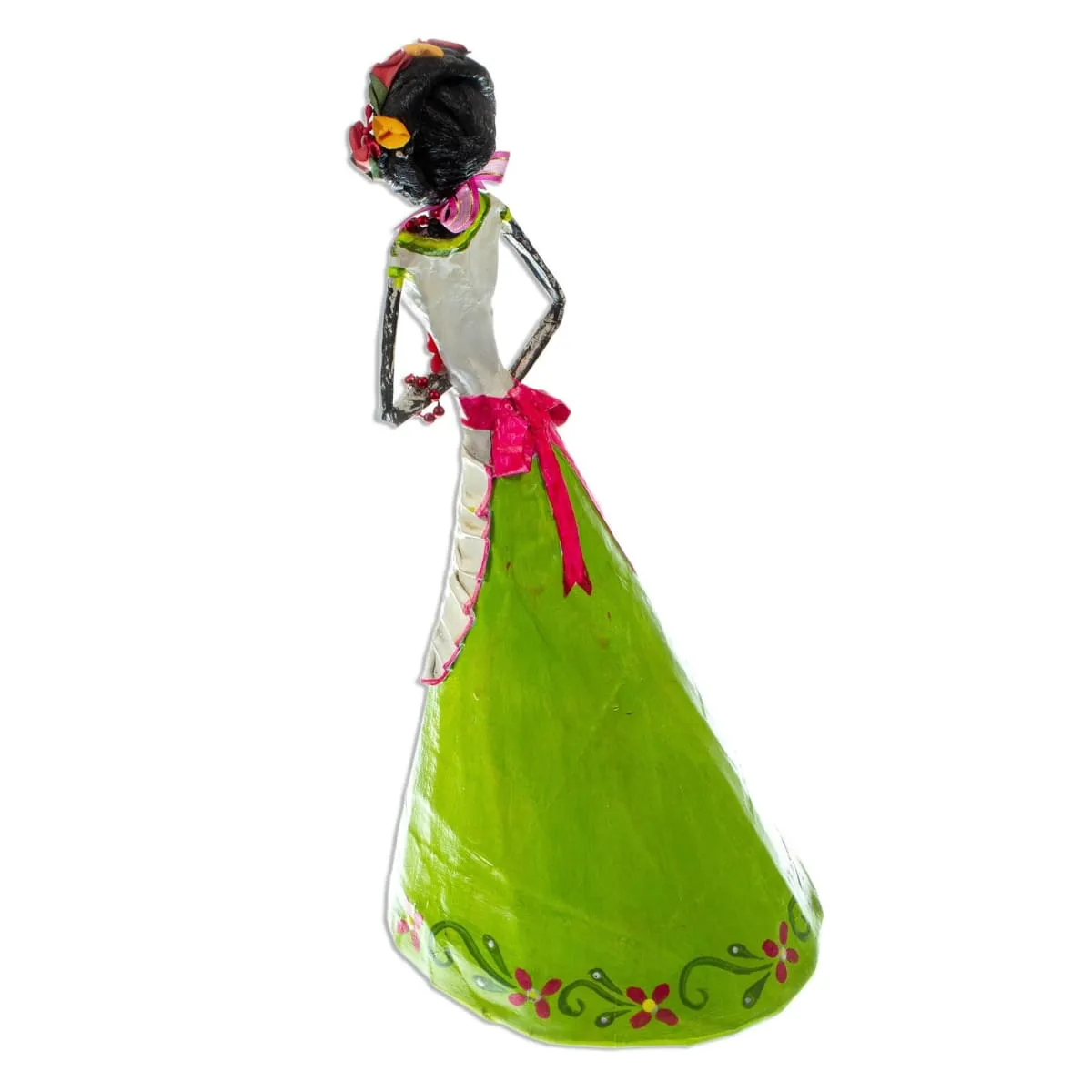 Novica Catrina With Apron Papier Mache Sculpture