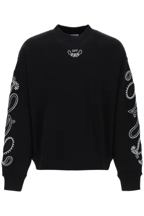 OFF-WHITE arrow bandana crewneck sweat