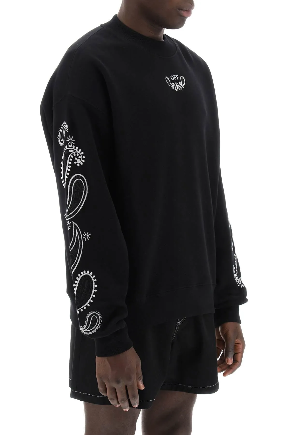 OFF-WHITE arrow bandana crewneck sweat