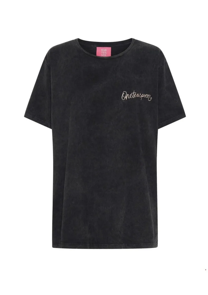 One Teaspoon Embroidered Unisex Logo Tee