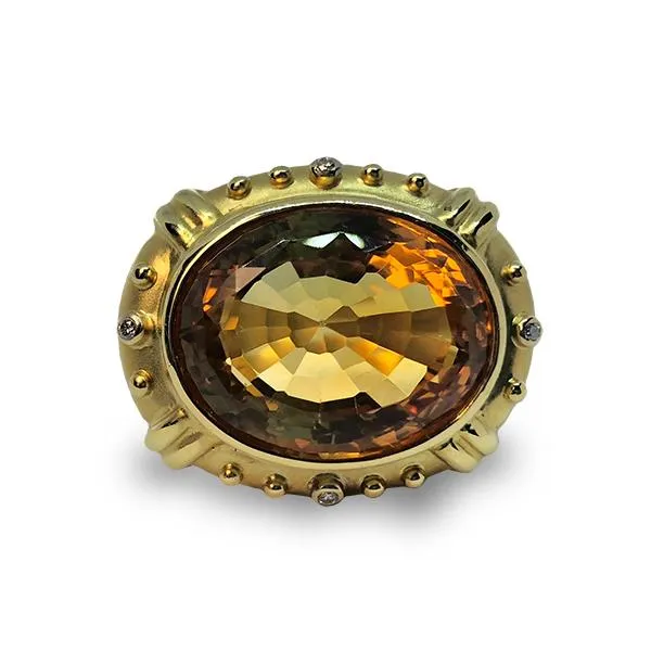 Oval Citrine Ring