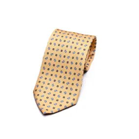 Paisley Printed Silk Tie in Yellow