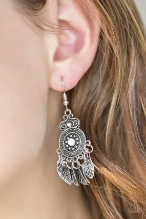 Paparazzi Earring ~ Lower East WILDSIDE - White