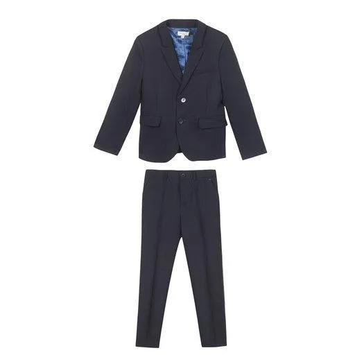 Paul Smith Jr Navy Wool Slim Suit