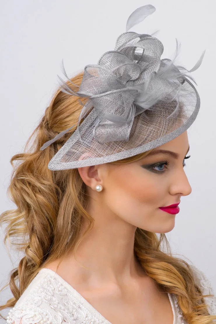 Penny Fascinator - Gray