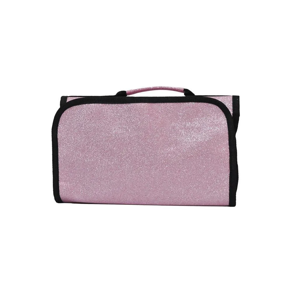 Pink Glitter NGIL Traveling Toiletry Bag