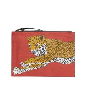 Pochette Mykonos Leopard Pouch (Terracotta)