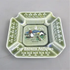 Porcelain Ireland Souvenir Ashtray By Wade Vintage c1980