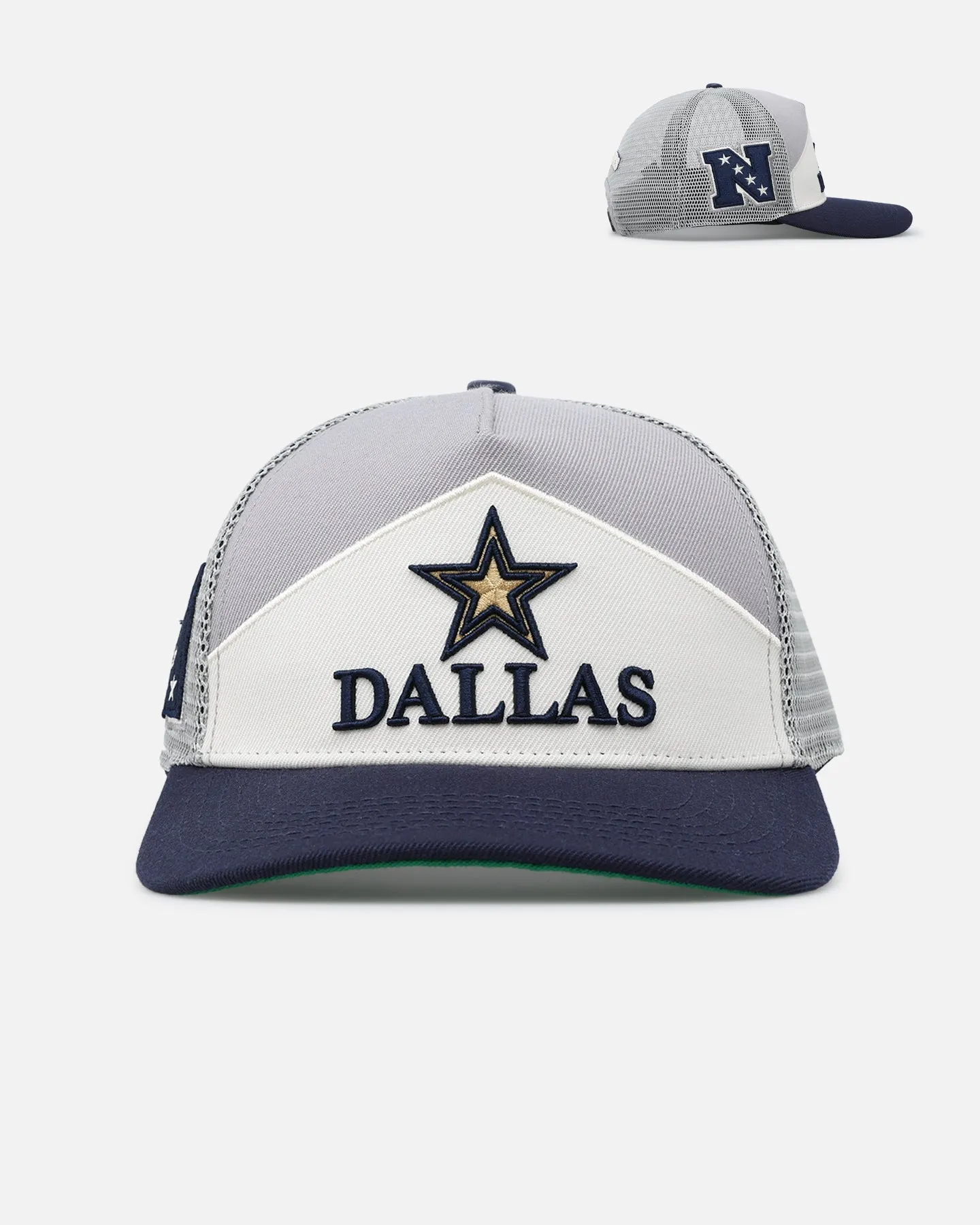 Pro Standard Dallas Cowboys Chevron Pinch Front Trucker Snapback Midnight Navy