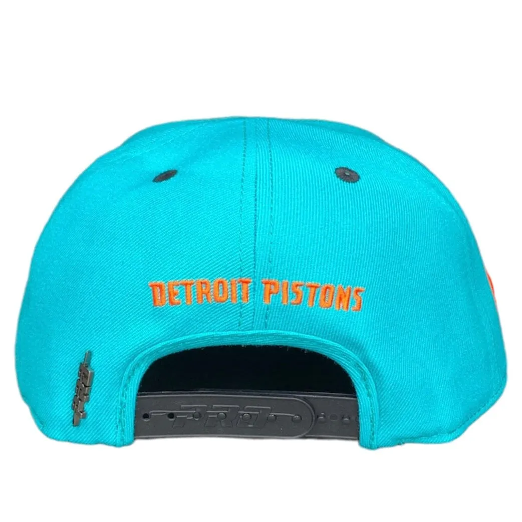 Pro Standard Detroit Pistons Team Flips Snapback (Teal/Black) BDP7514531-TBK