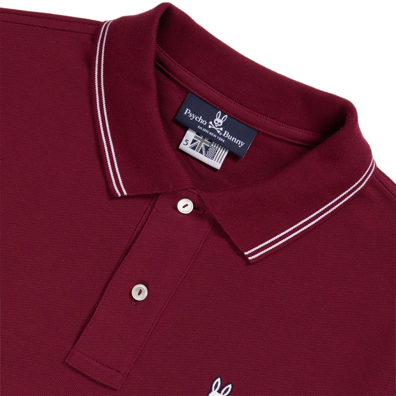 Psycho Bunny Mens Logan Polo - Crimson