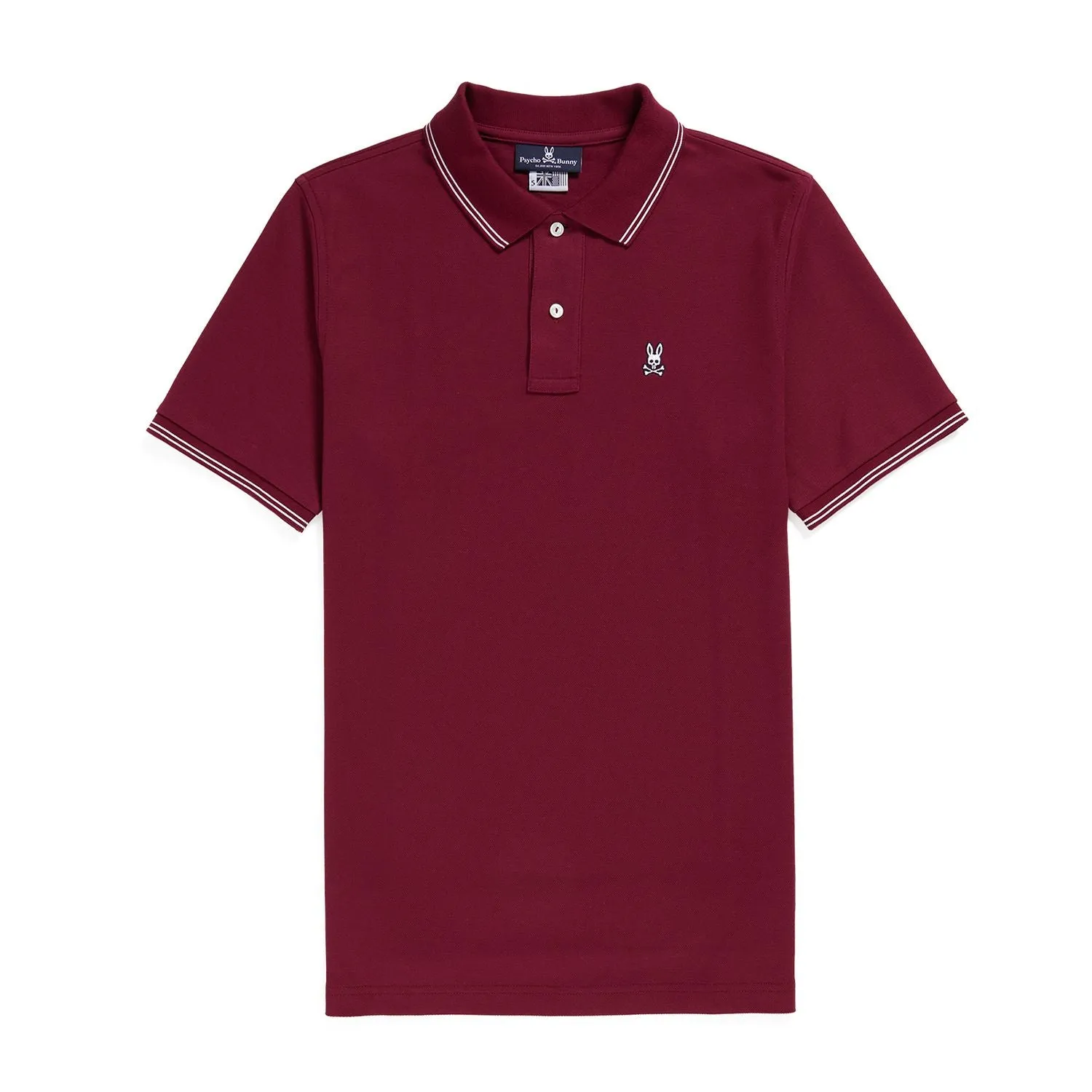 Psycho Bunny Mens Logan Polo - Crimson