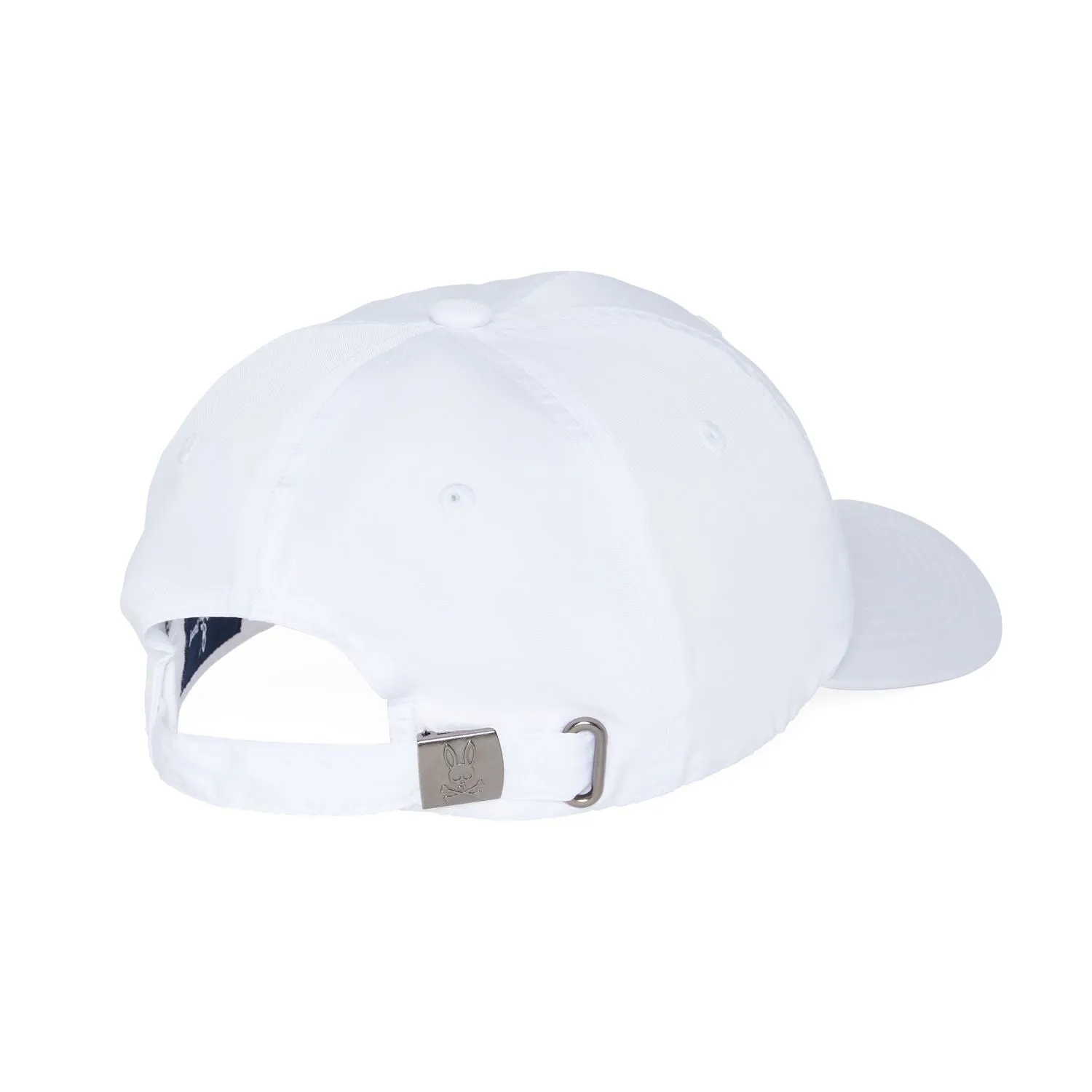 Psycho Bunny Mens Serge Baseball Hat - White