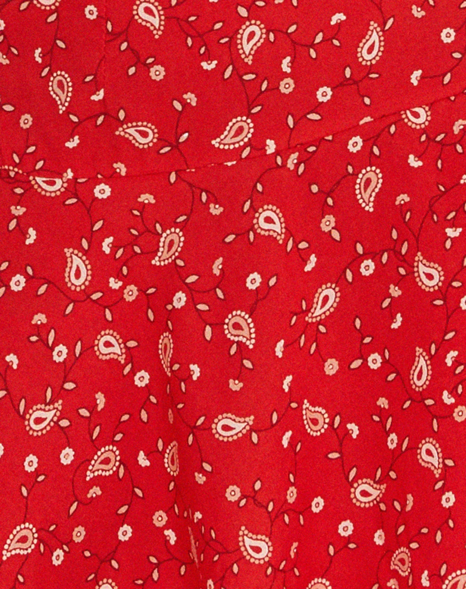 Rara Mini Skirt in Paisley Fun Red