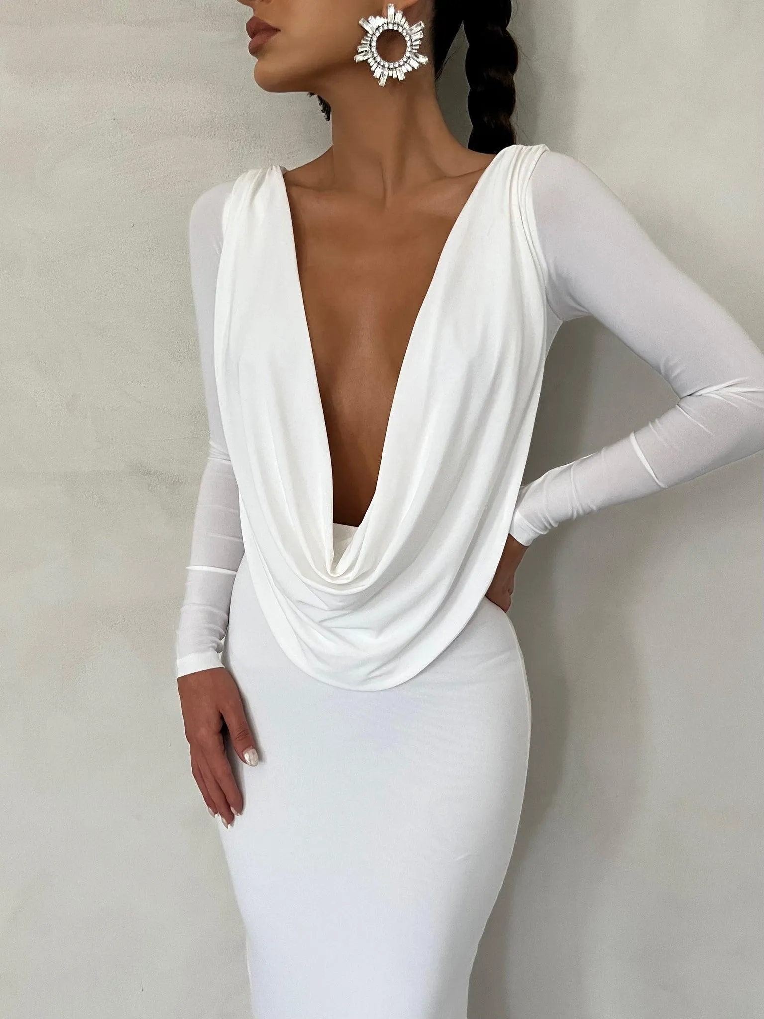 Reversible Amari Gown - White