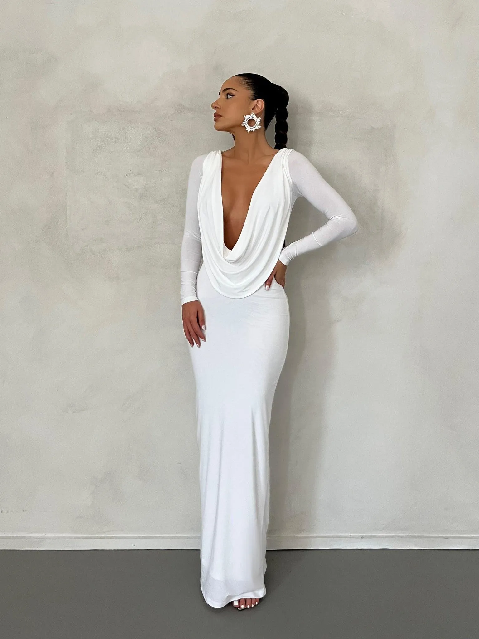 Reversible Amari Gown - White